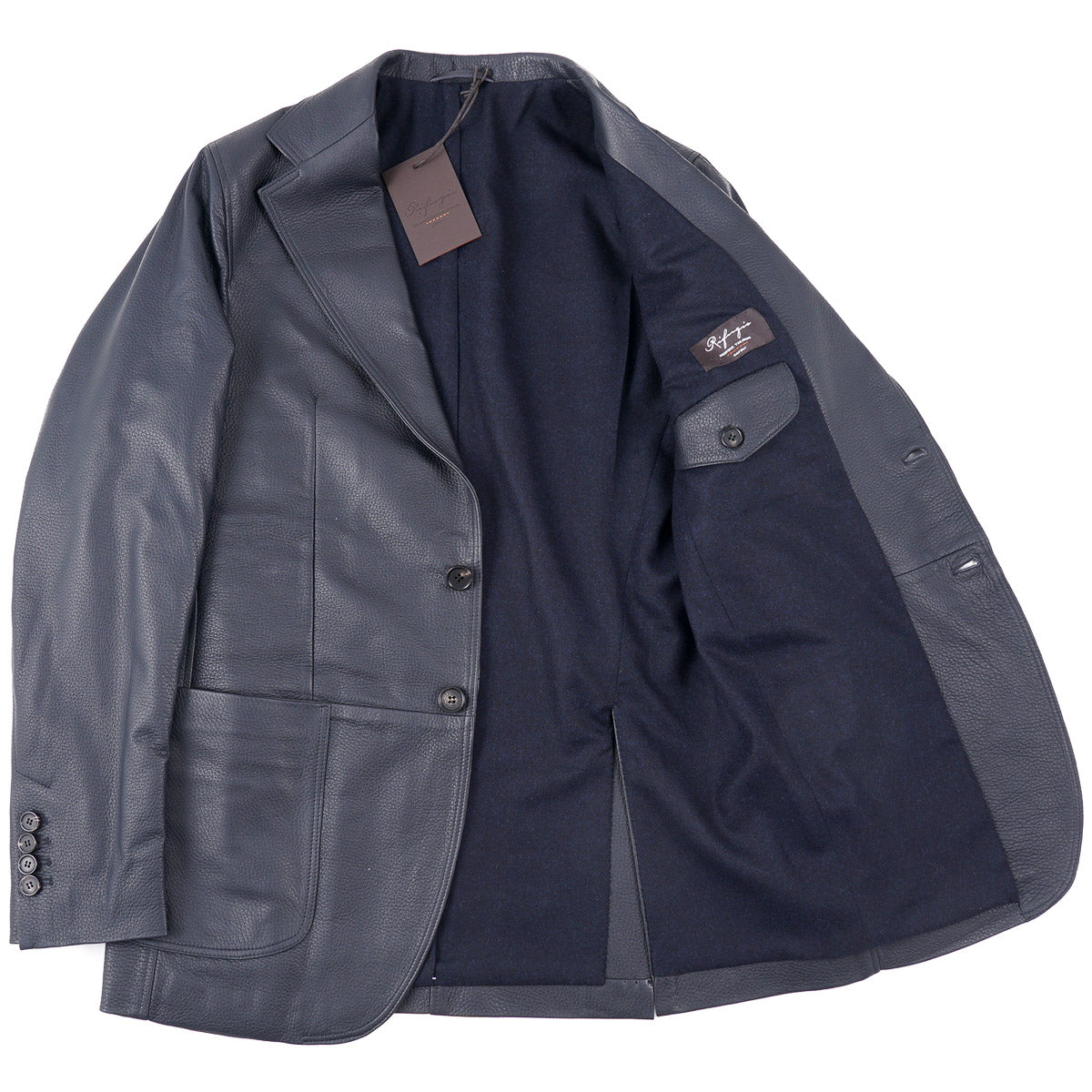Rifugio Wool-Lined Deerskin Leather Blazer - Top Shelf Apparel