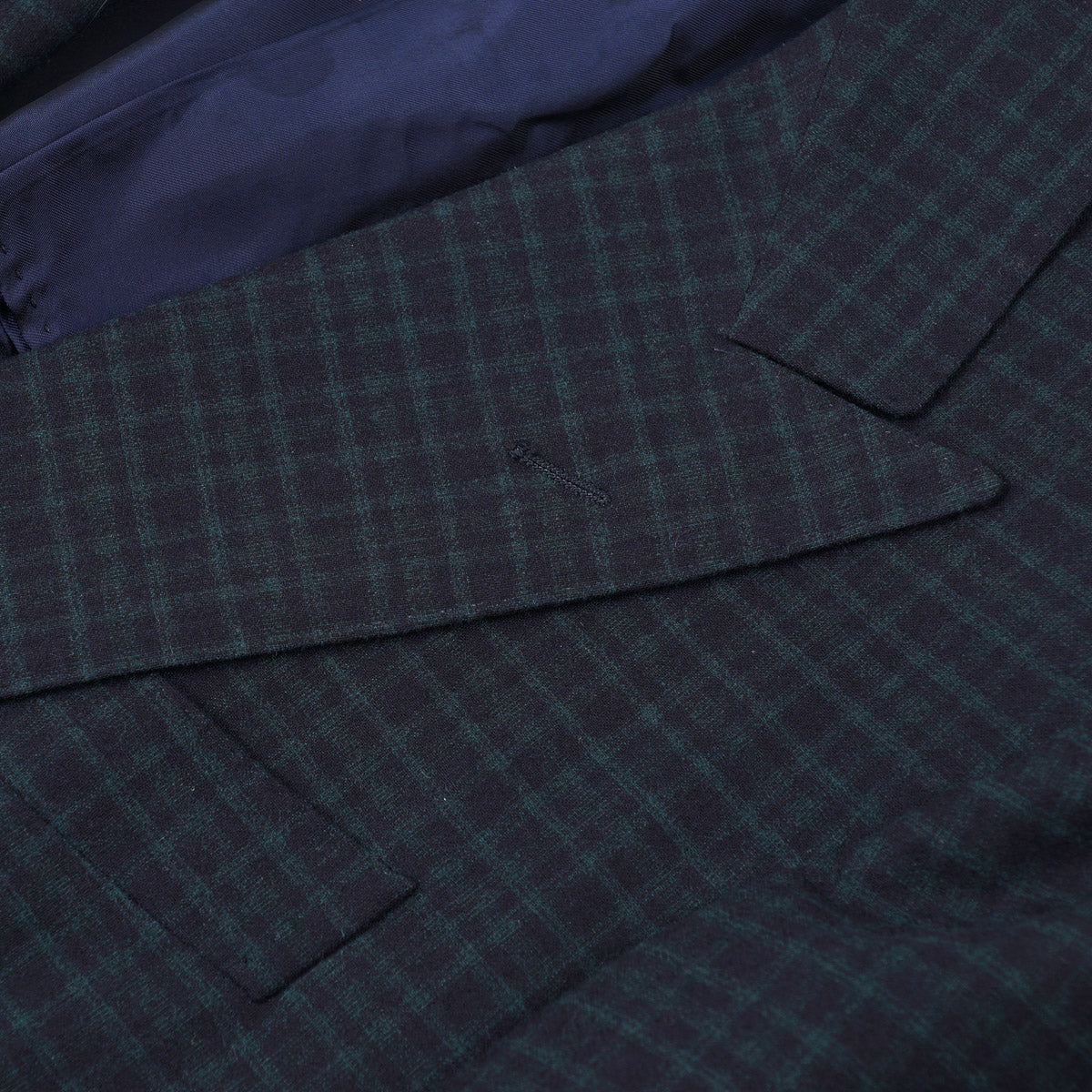 Sartorio Check Wool Suit with Peak Lapels - Top Shelf Apparel