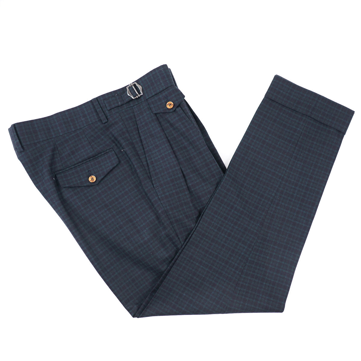 Sartorio Check Wool Suit with Peak Lapels - Top Shelf Apparel