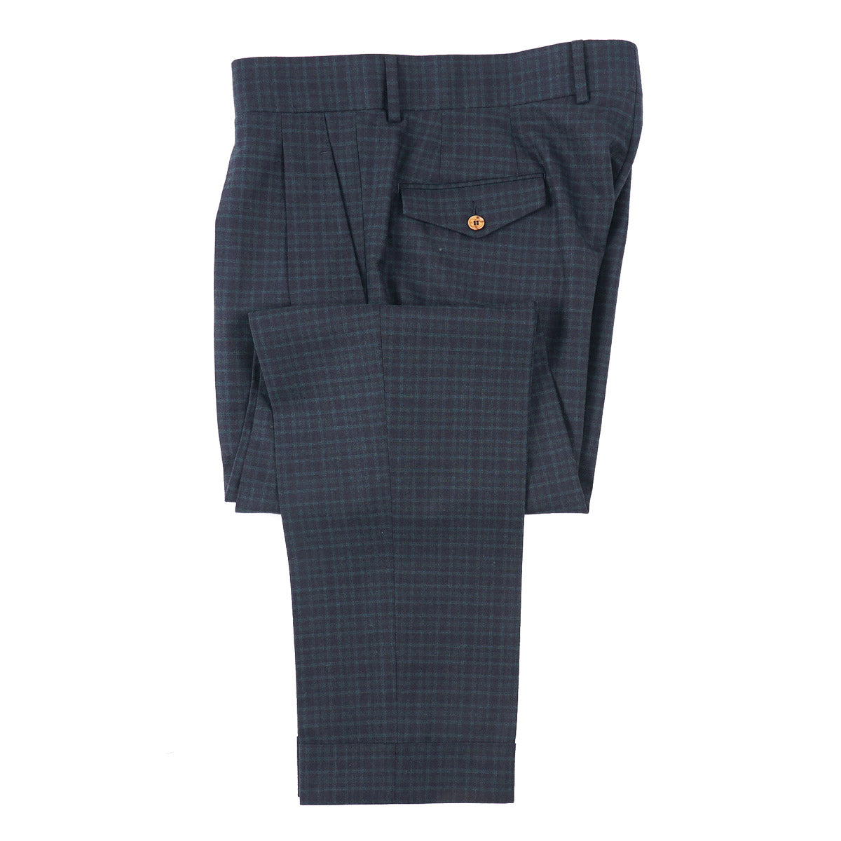 Sartorio Check Wool Suit with Peak Lapels - Top Shelf Apparel