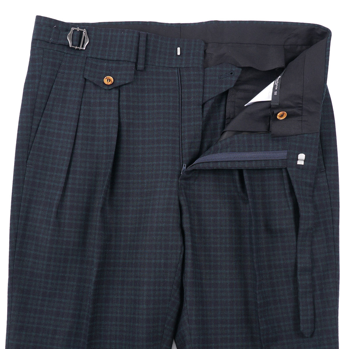 Sartorio Check Wool Suit with Peak Lapels - Top Shelf Apparel