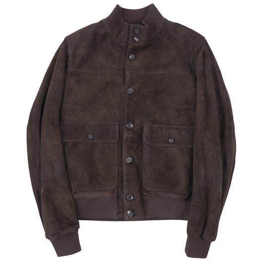 Rifugio Wool-Lined Suede Bomber Jacket - Top Shelf Apparel