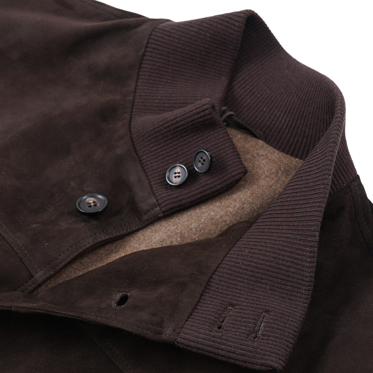 Rifugio Wool-Lined Suede Bomber Jacket - Top Shelf Apparel