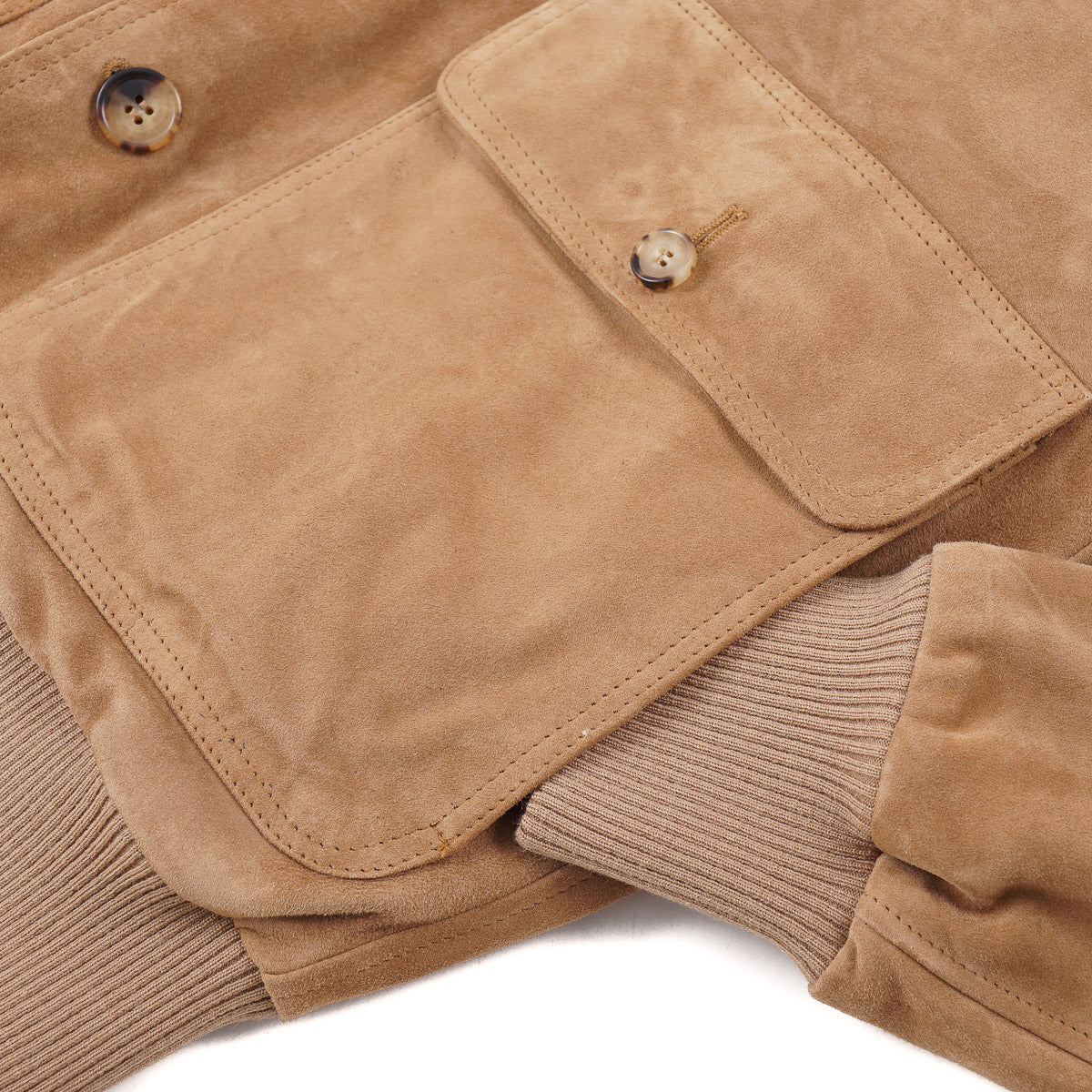 Rifugio Wool-Lined Suede Bomber Jacket - Top Shelf Apparel