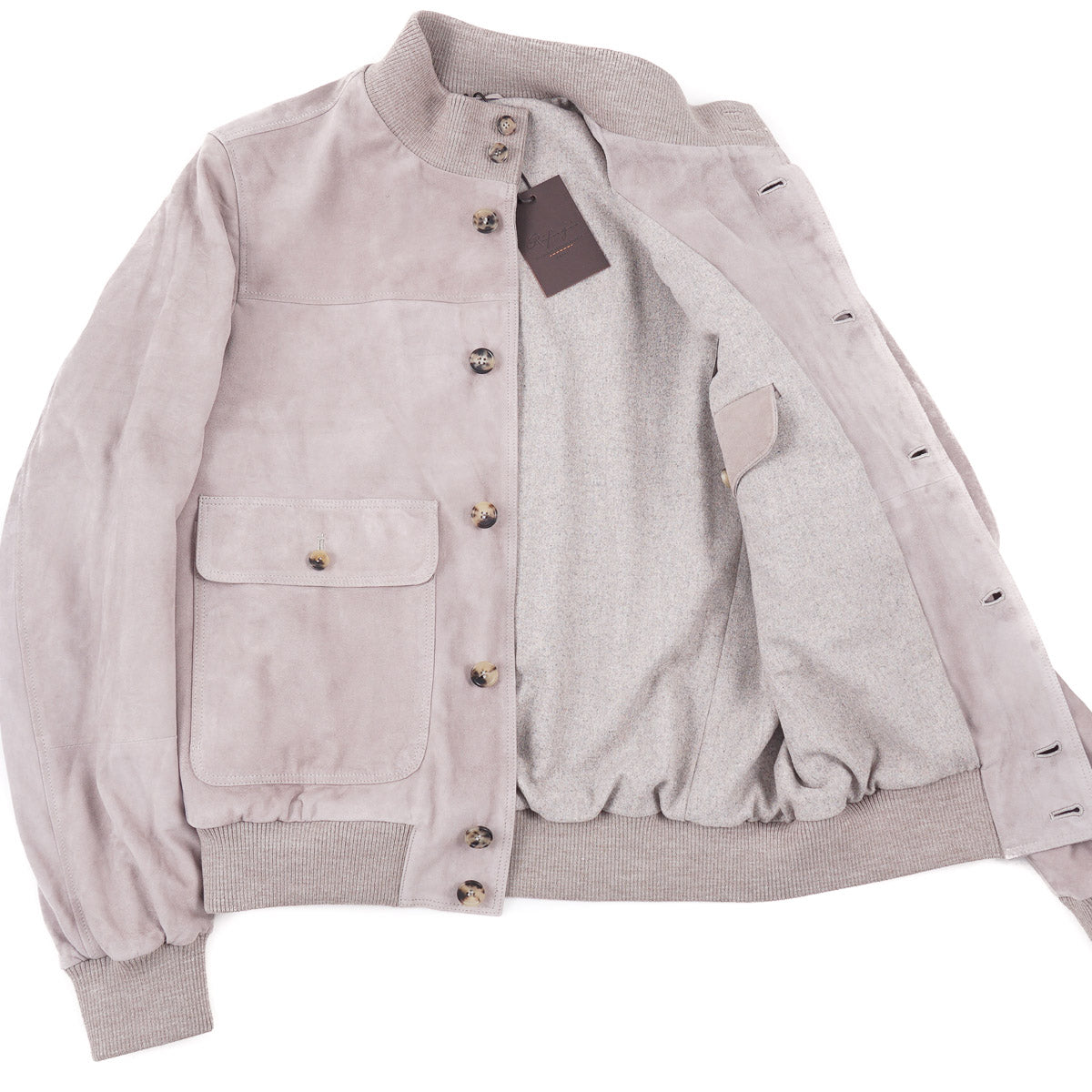 Rifugio Wool-Lined Suede Bomber Jacket - Top Shelf Apparel