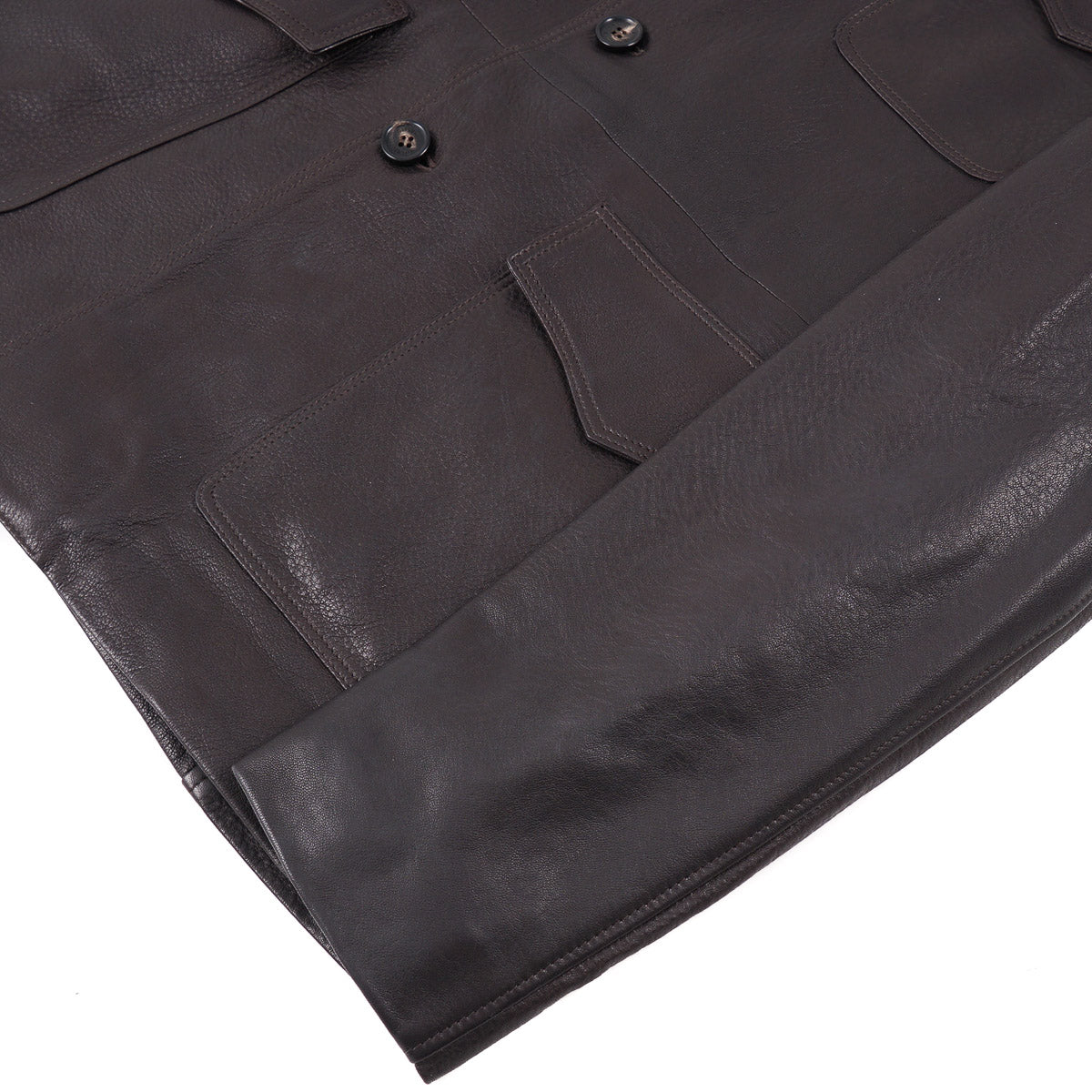 Rifugio Lamb Leather Jacket with Shearling Collar - Top Shelf Apparel