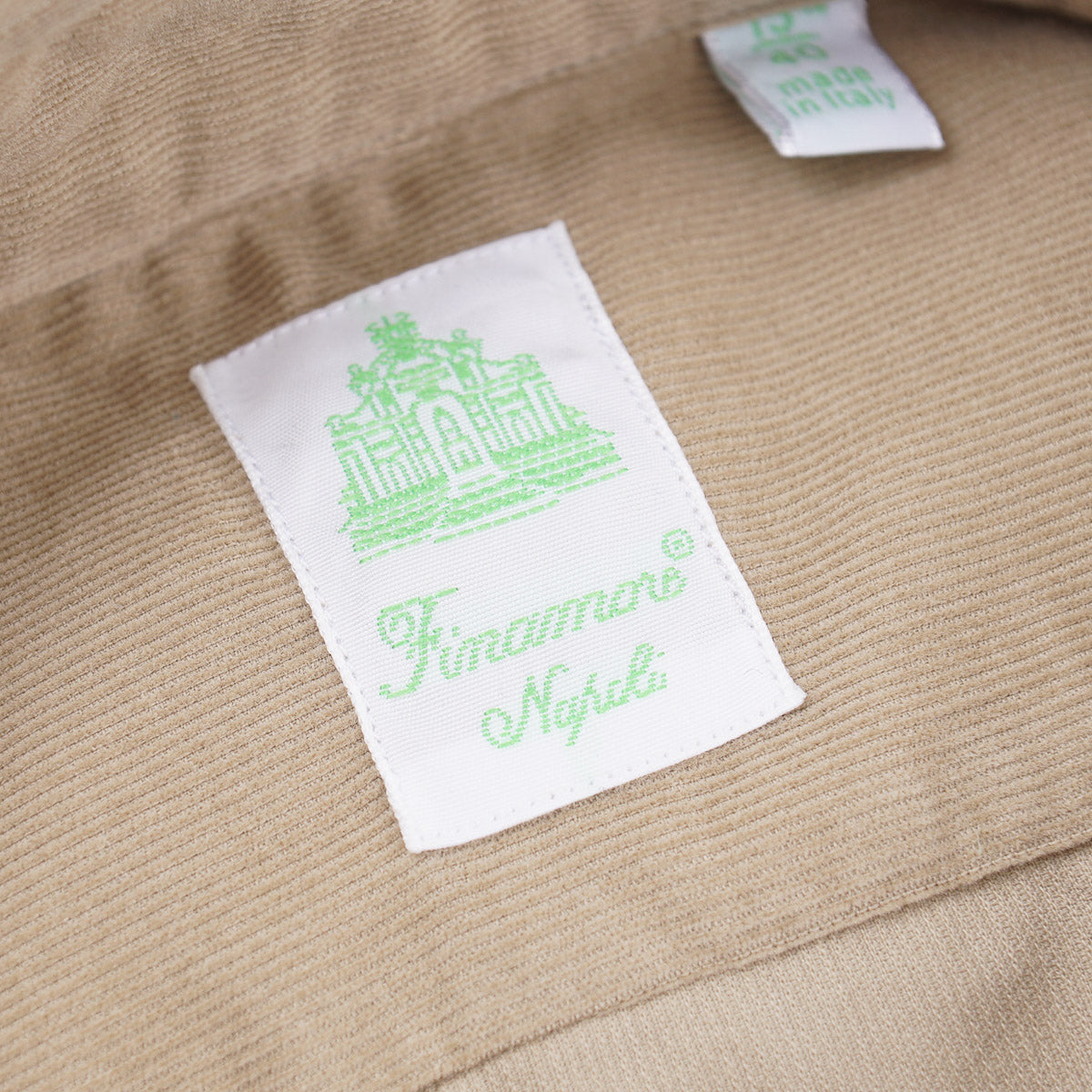 Finamore Corduroy Cotton Dress Shirt - Top Shelf Apparel