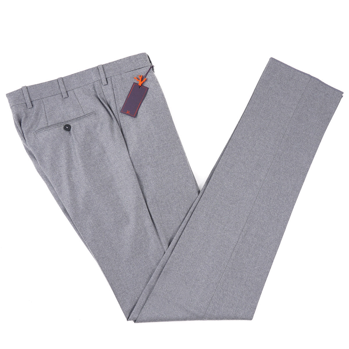 Isaia Slim-Fit Flannel Wool Pants - Top Shelf Apparel