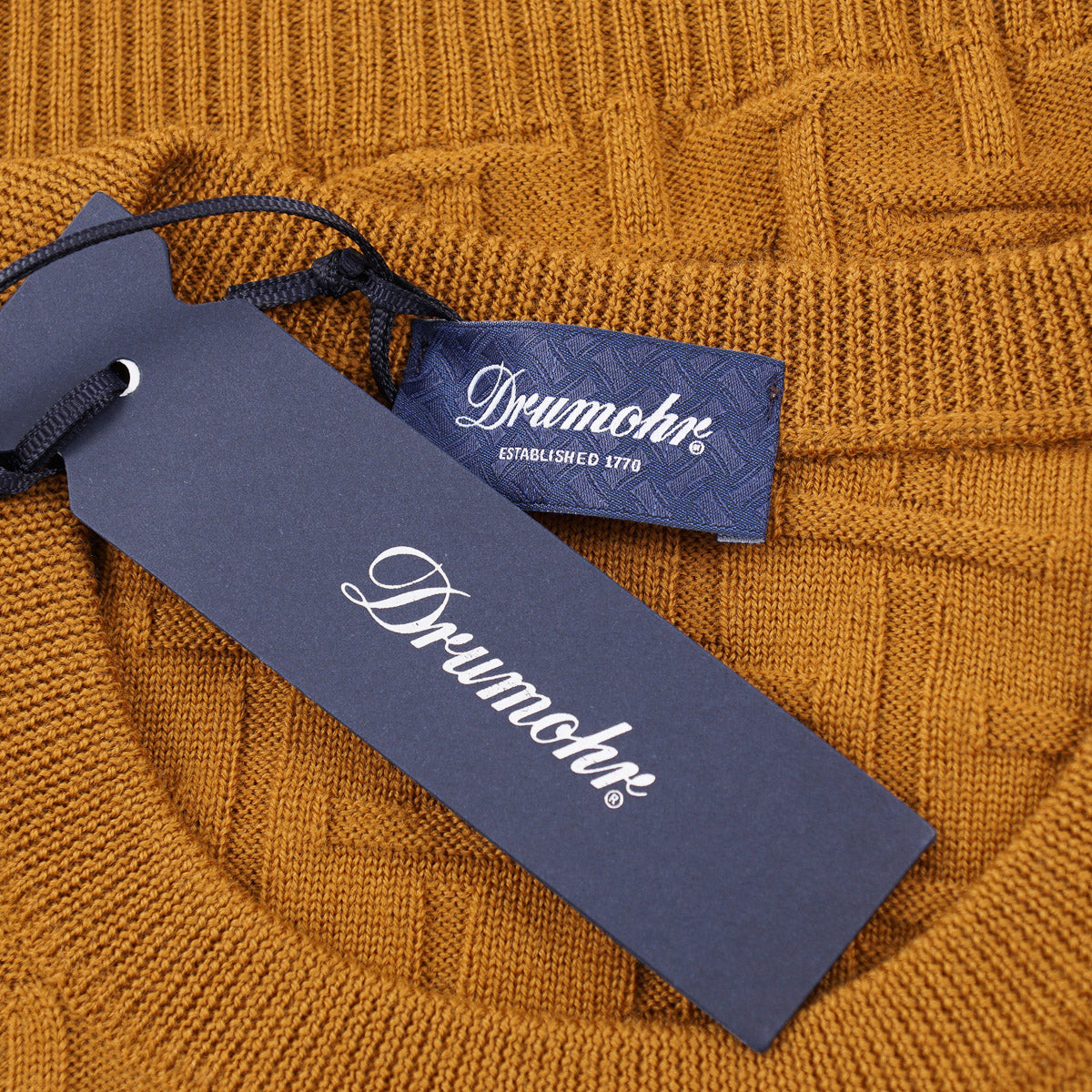 Drumohr Basket Knit Merino Wool Sweater - Top Shelf Apparel