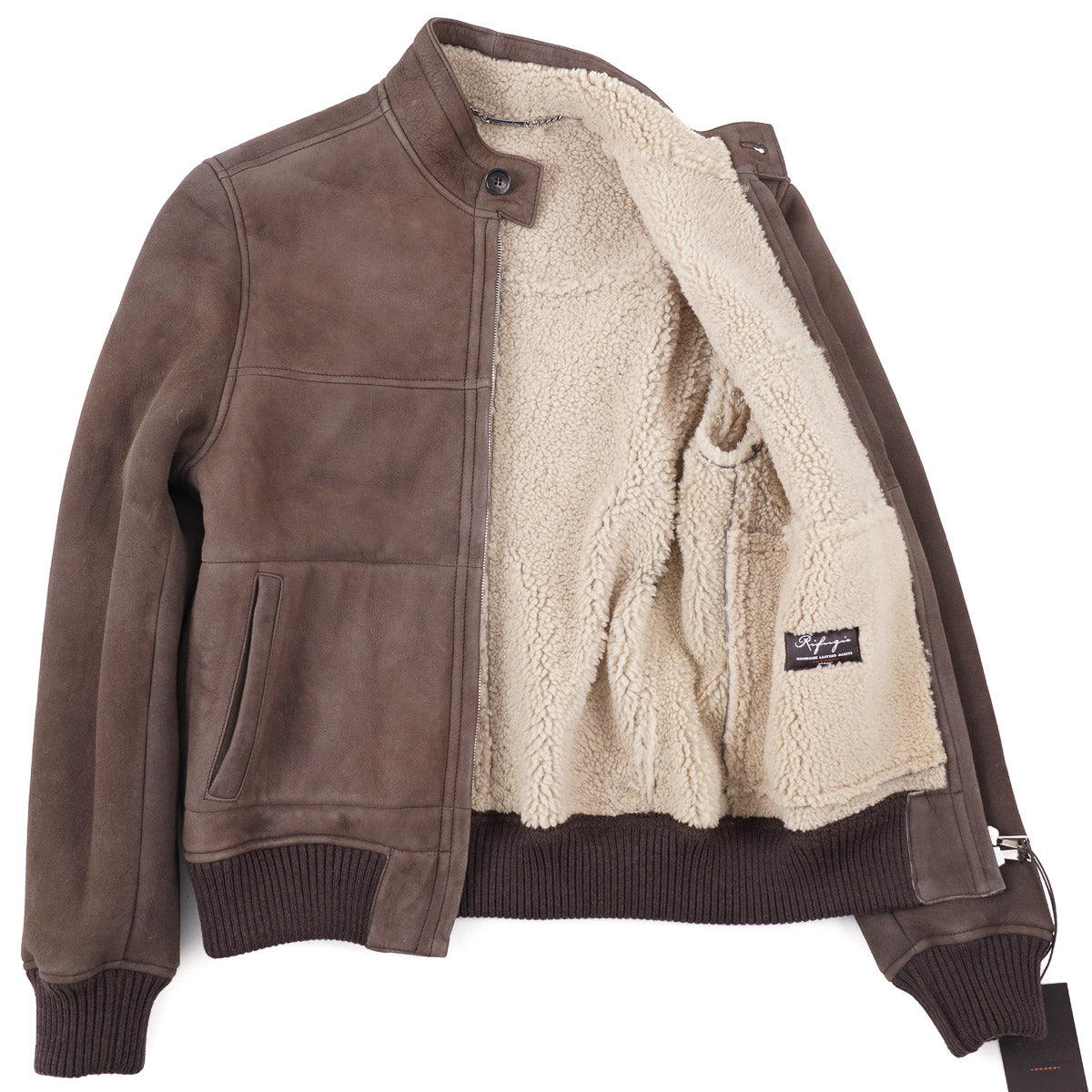 Rifugio Shearling Leather Bomber Jacket - Top Shelf Apparel