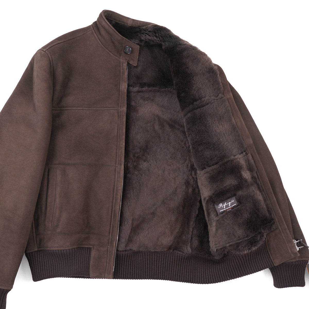 Rifugio Shearling Leather Bomber Jacket - Top Shelf Apparel