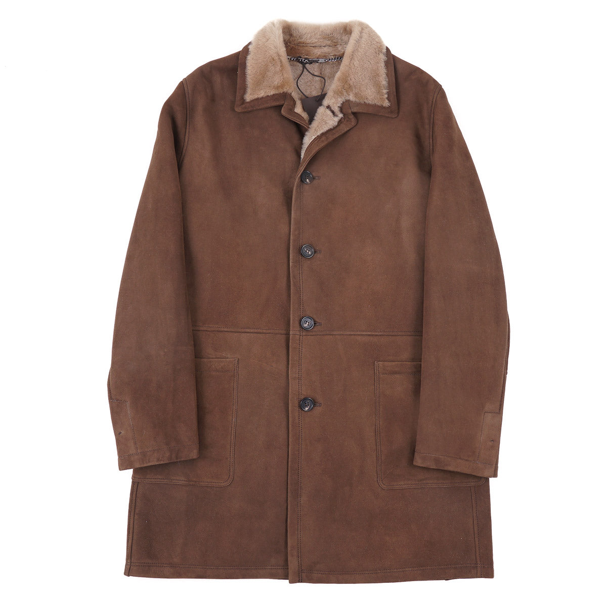 Rifugio Plush Shearling Leather Overcoat - Top Shelf Apparel