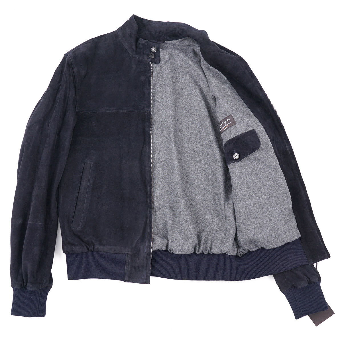 Rifugio Wool-Lined Suede Bomber Jacket - Top Shelf Apparel