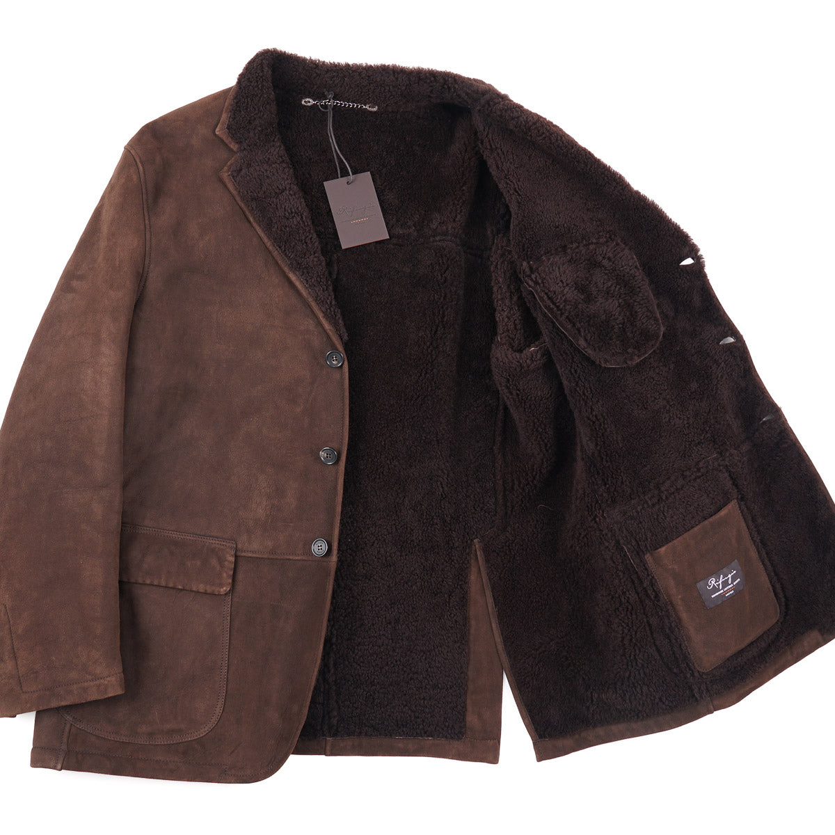 Rifugio Shearling Leather Outerwear Blazer - Top Shelf Apparel