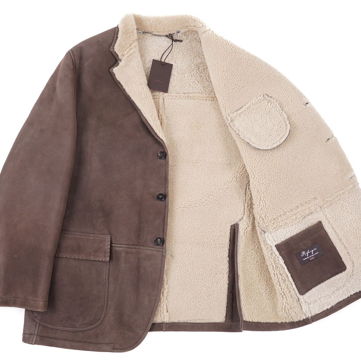 Rifugio Shearling Leather Outerwear Blazer - Top Shelf Apparel