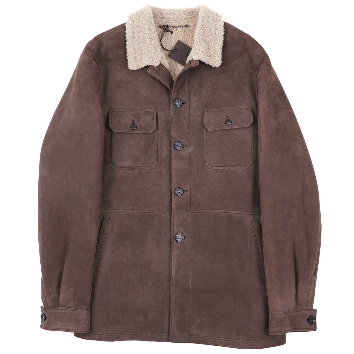 Rifugio Shearling Leather Shirt-Jacket - Top Shelf Apparel