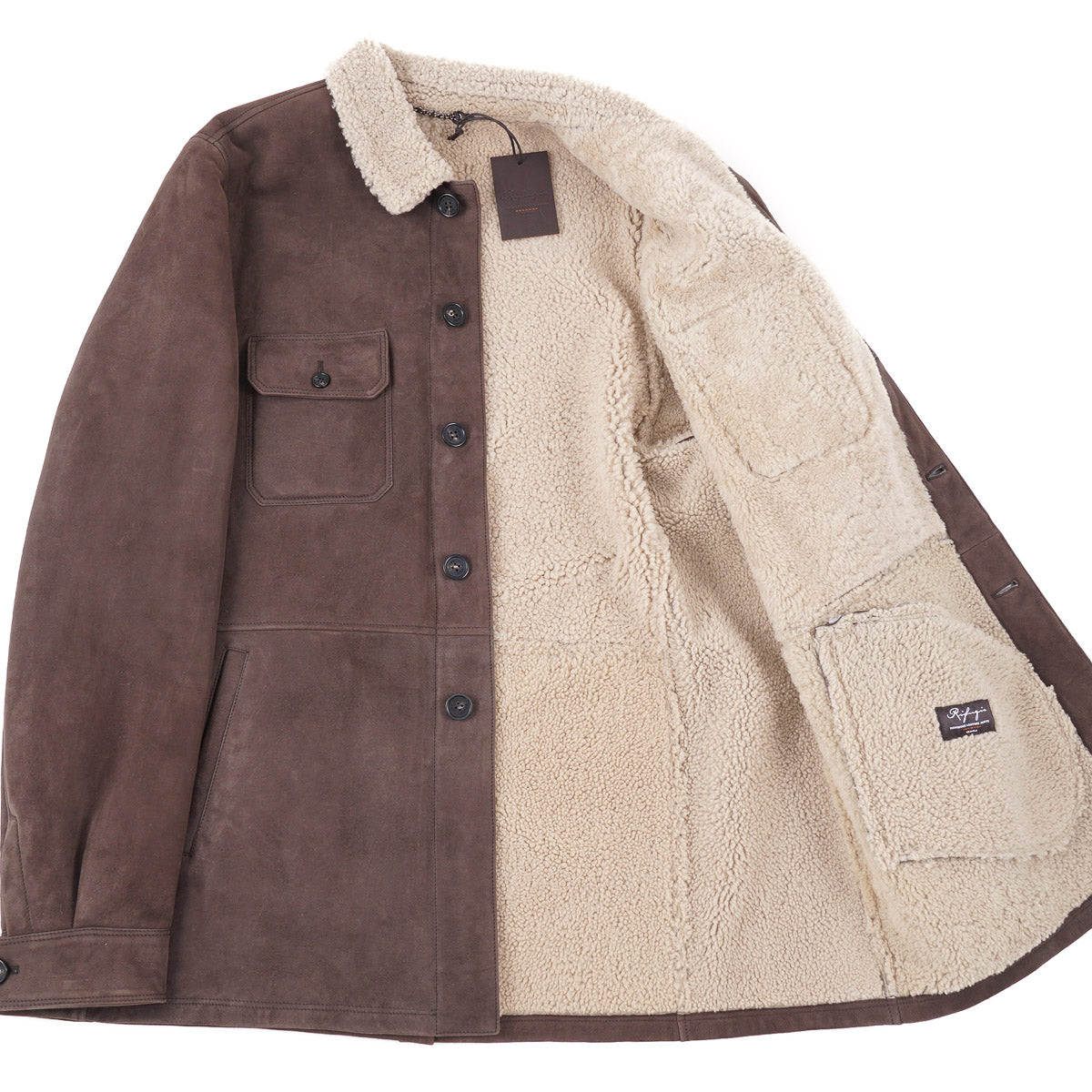 Rifugio Shearling Leather Shirt-Jacket - Top Shelf Apparel