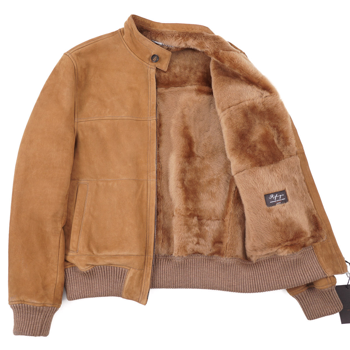 Rifugio Shearling Leather Bomber Jacket - Top Shelf Apparel