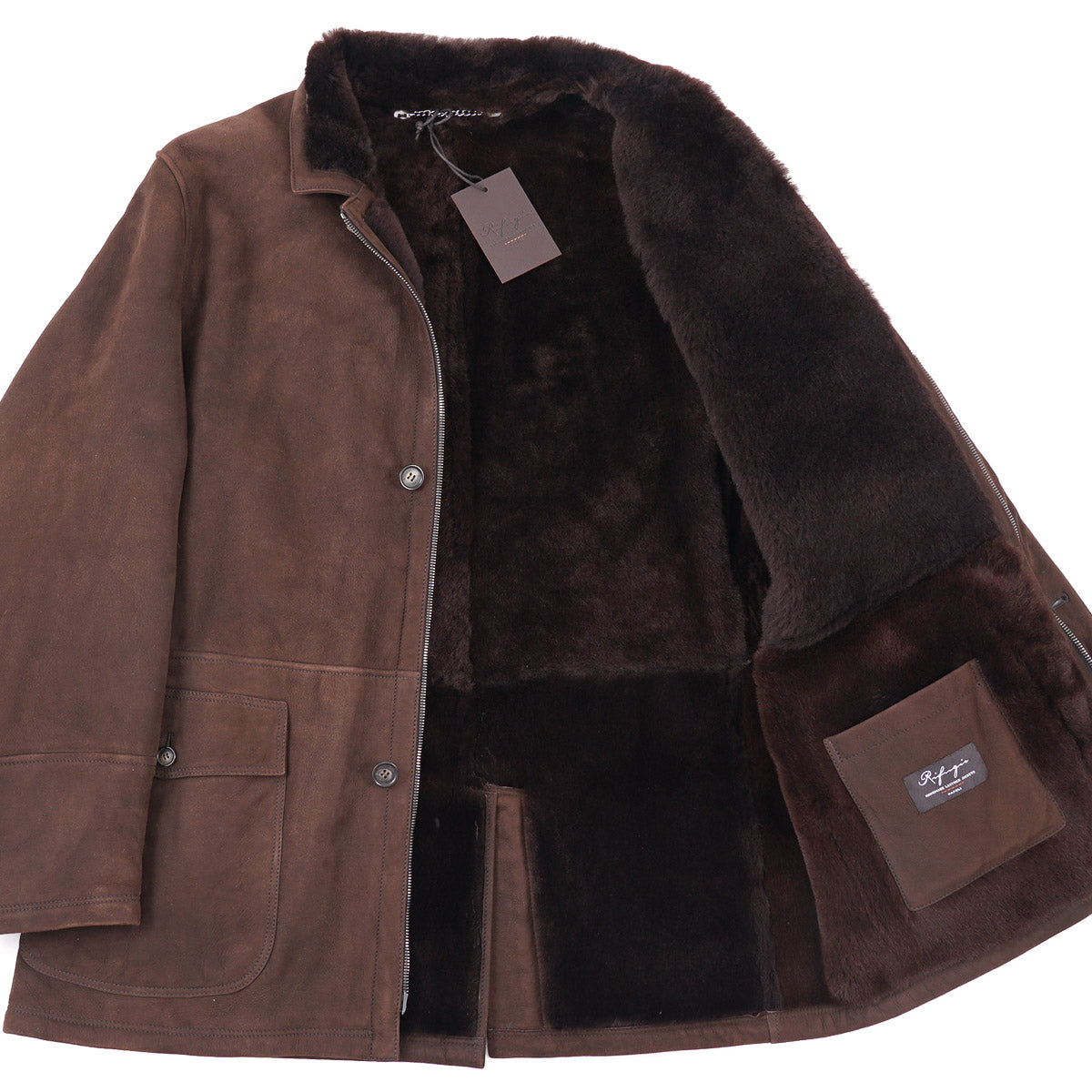 Rifugio Shearling Leather Travel Coat - Top Shelf Apparel
