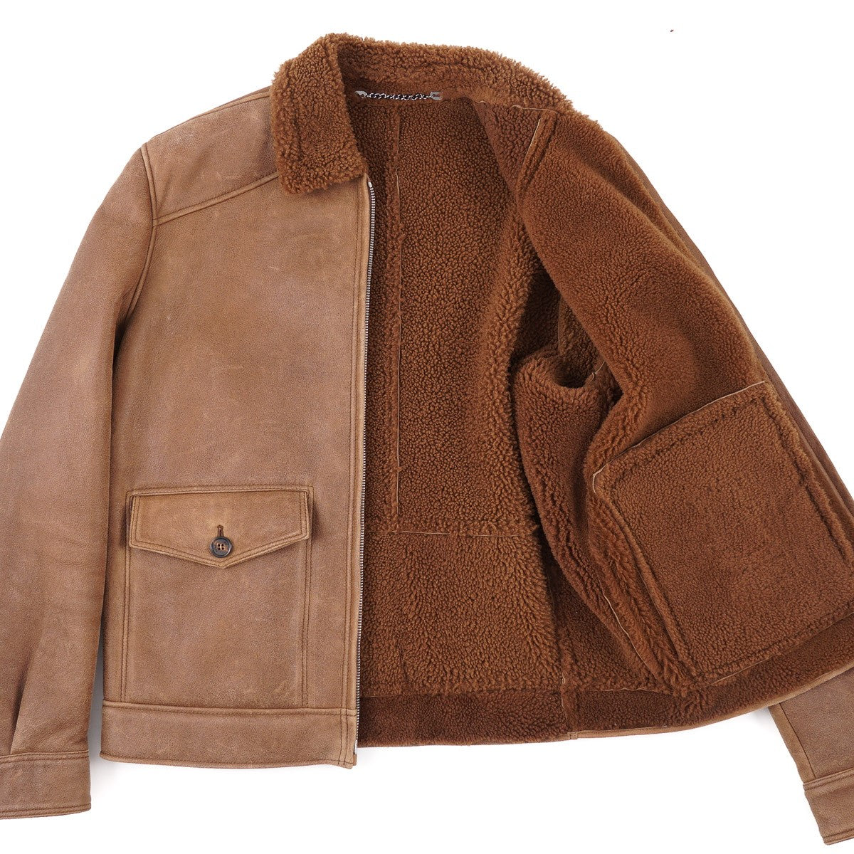 Rifugio Shearling Leather Aviator Jacket - Top Shelf Apparel