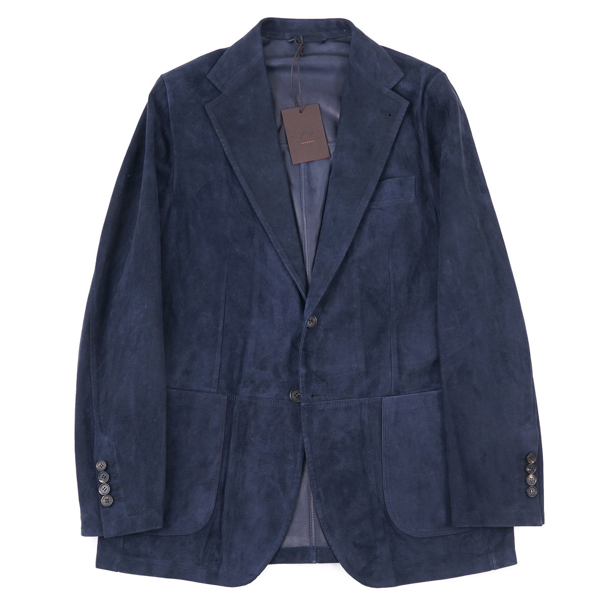 Navy blue suede blazer best sale