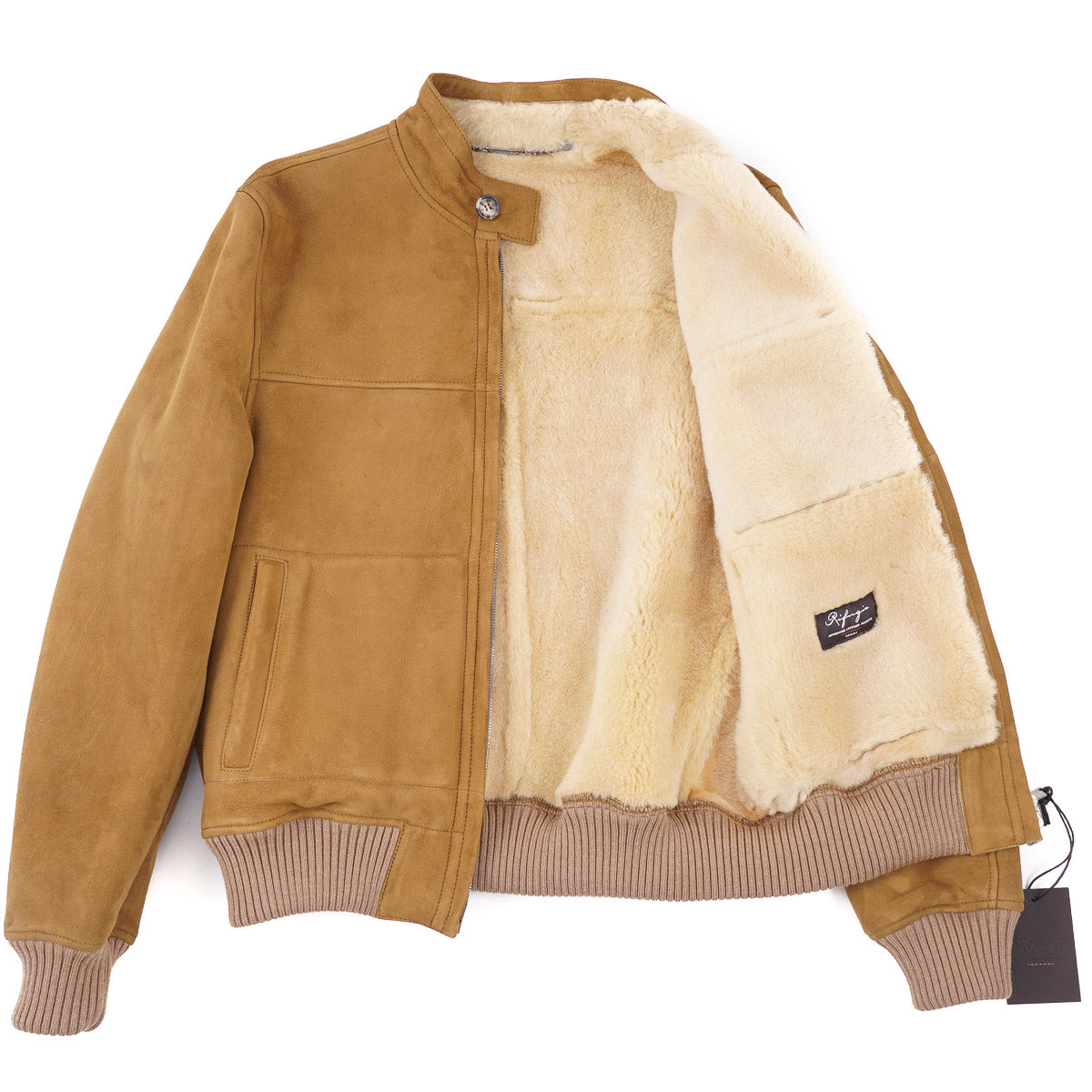 Rifugio Shearling Leather Bomber Jacket - Top Shelf Apparel