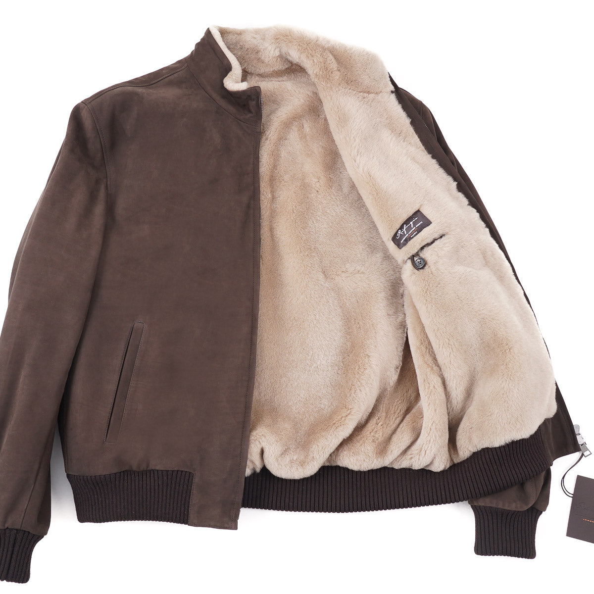 Rifugio Shearling Leather Bomber Jacket - Top Shelf Apparel