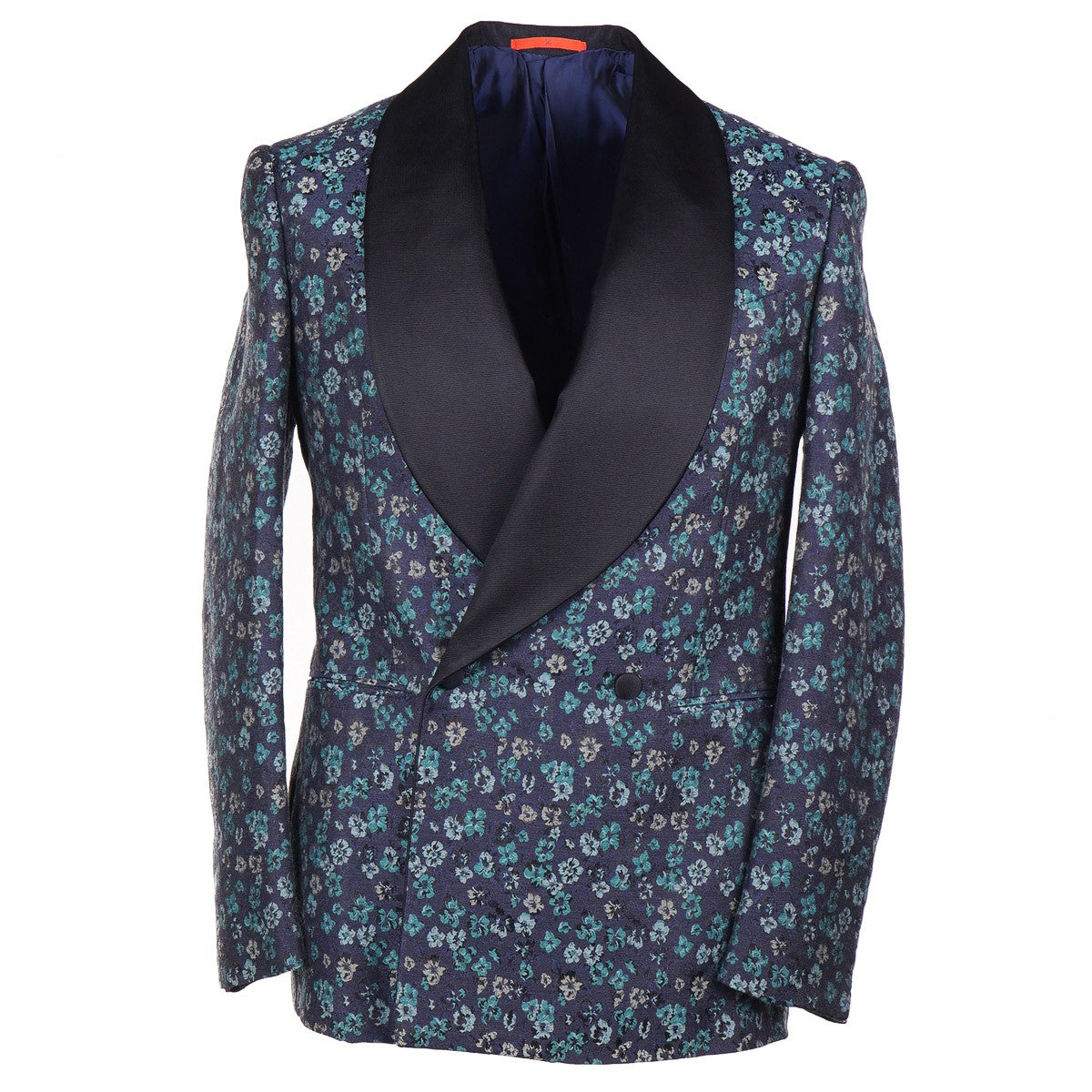 Isaia Slim-Fit Patterned Smoking Jacket - Top Shelf Apparel