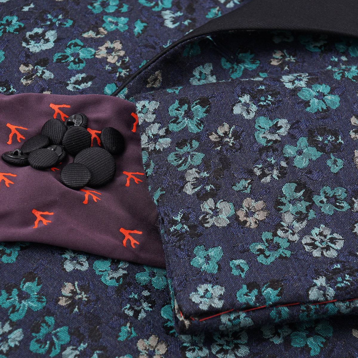 Isaia Slim-Fit Patterned Smoking Jacket - Top Shelf Apparel