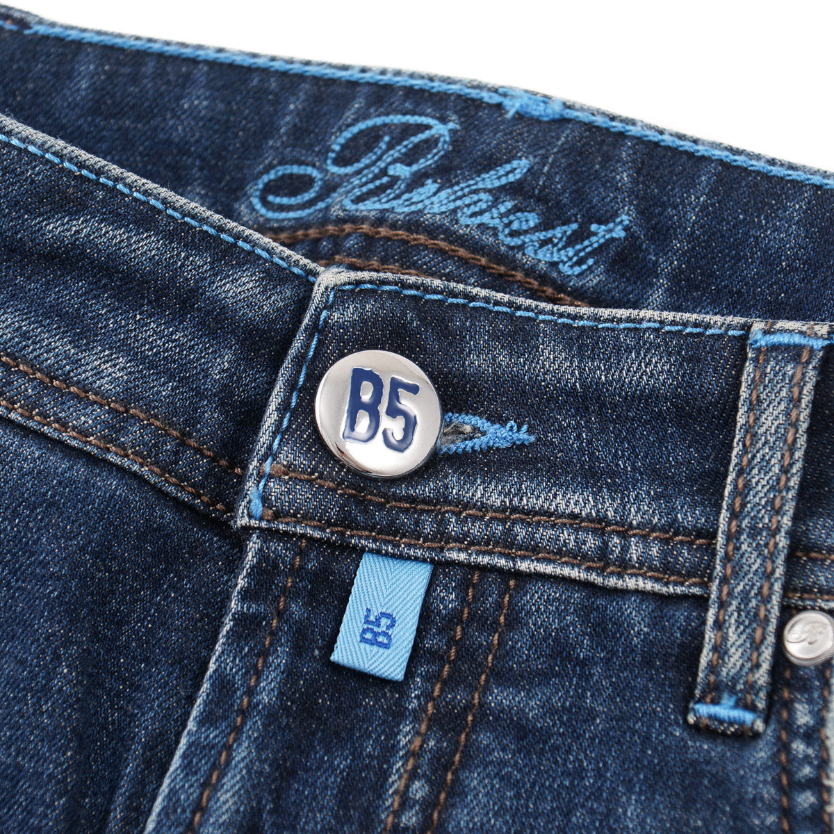 Belvest Slim Tapered Fit Denim Jeans - Top Shelf Apparel