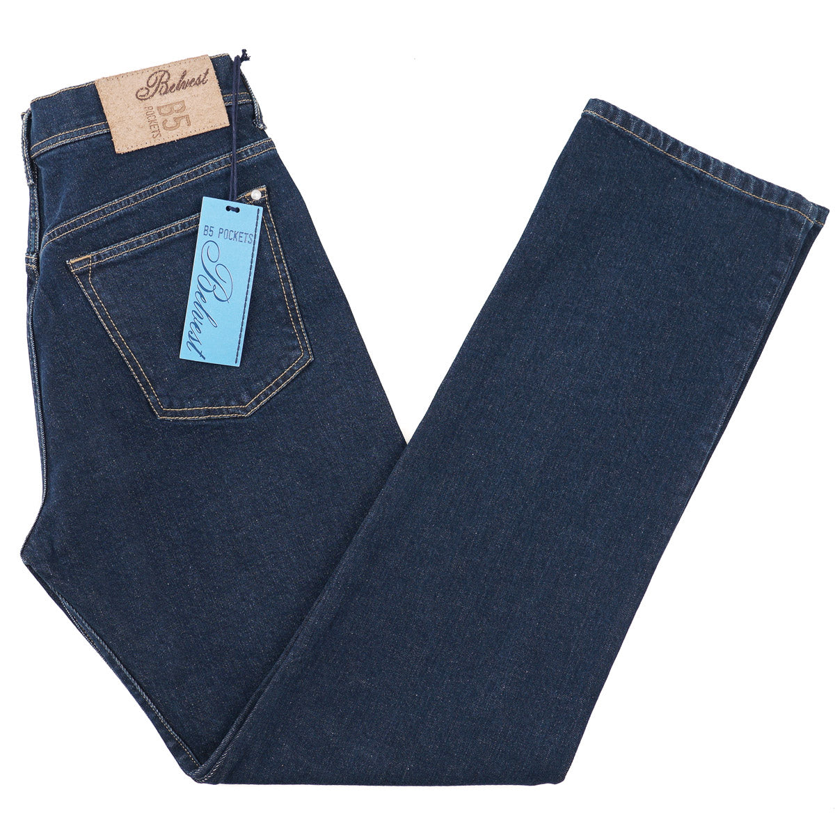 Belvest Classic Straight Fit Denim Jeans - Top Shelf Apparel