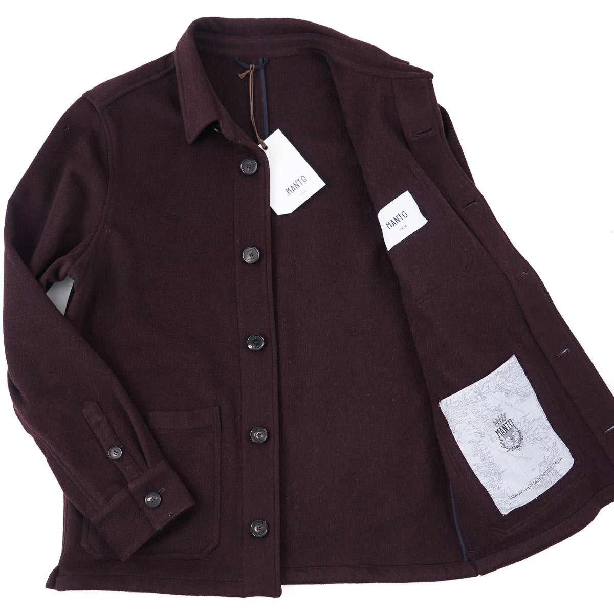 Manto Soft Flannel Cashmere Jacket