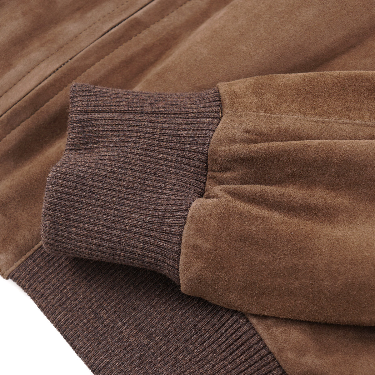 Rifugio Wool-Lined Suede Bomber Jacket - Top Shelf Apparel