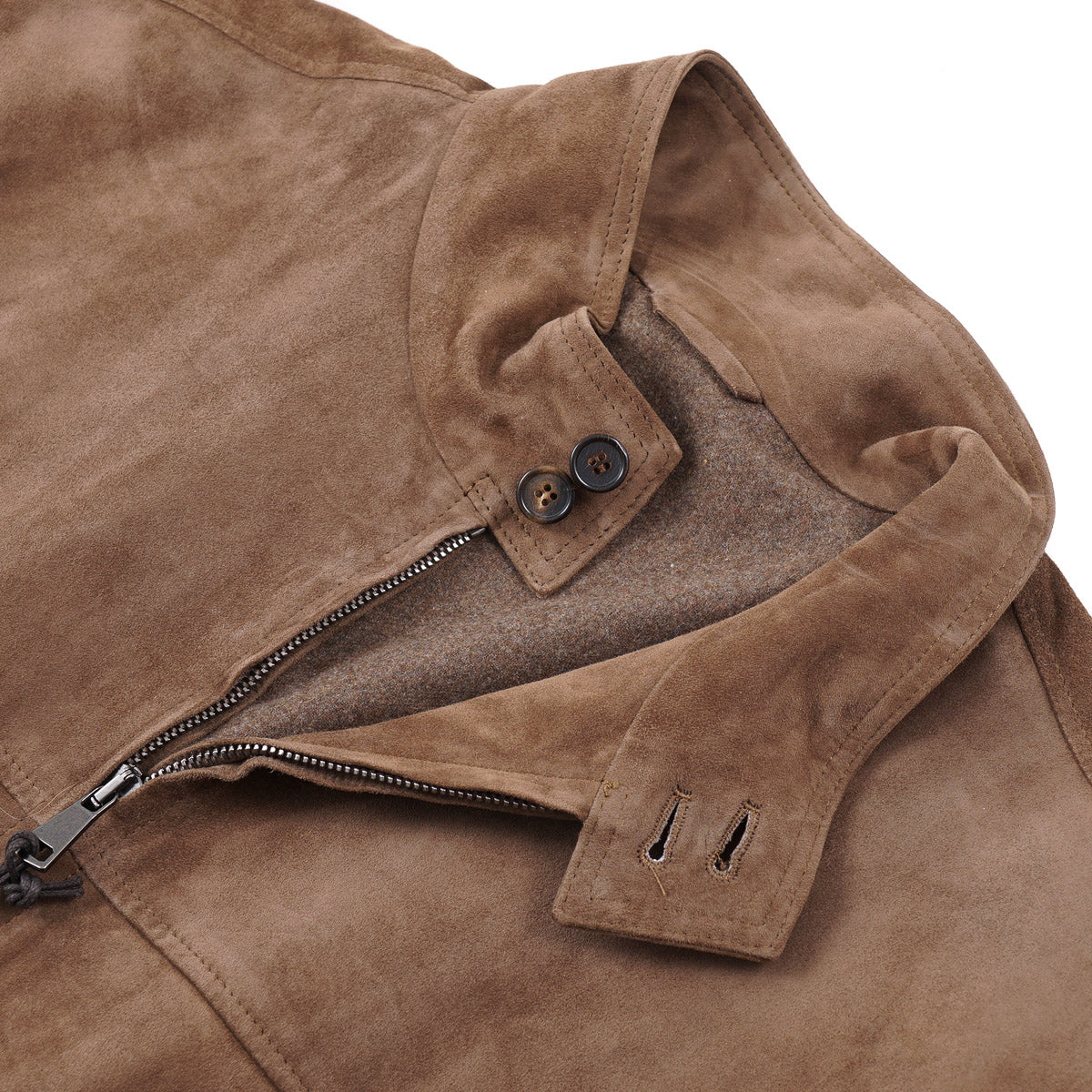 Rifugio Wool-Lined Suede Bomber Jacket - Top Shelf Apparel