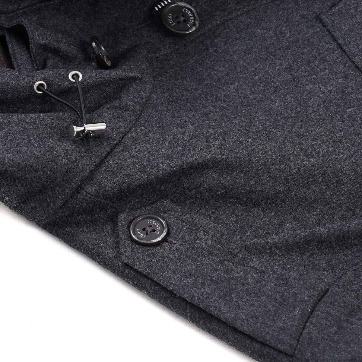 Borrelli Brushed Flannel Wool Field Jacket - Top Shelf Apparel