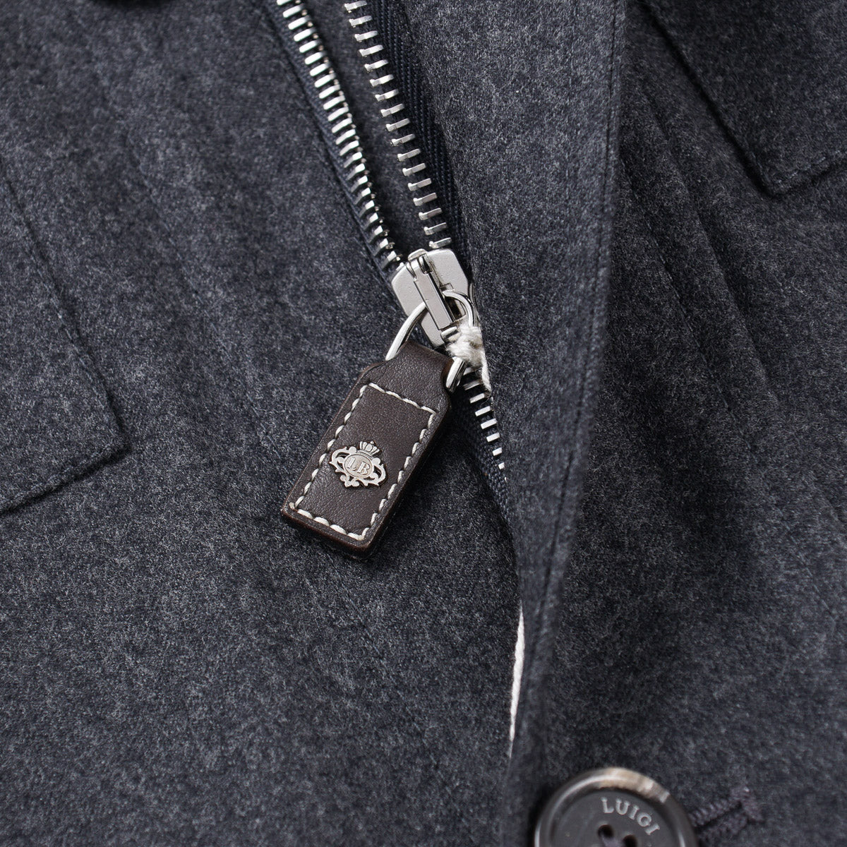 Borrelli Brushed Flannel Wool Field Jacket - Top Shelf Apparel