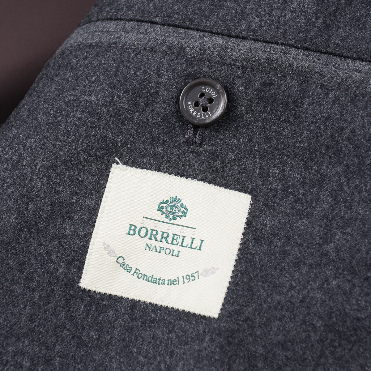 Borrelli Brushed Flannel Wool Field Jacket - Top Shelf Apparel