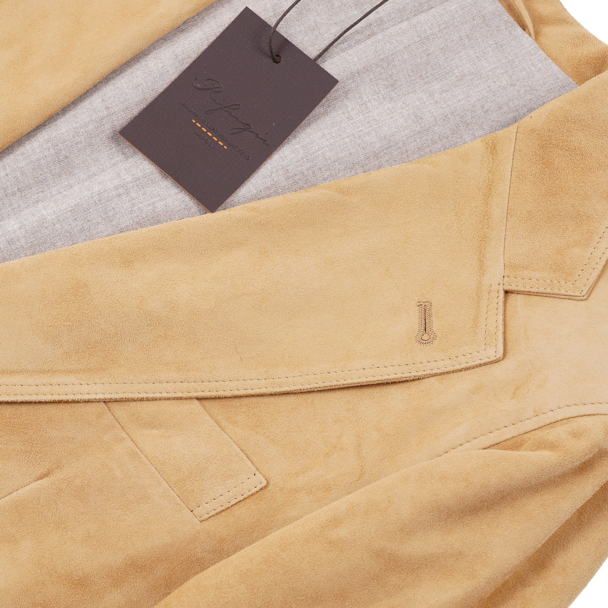 Rifugio Wool-Lined Lambskin Suede Blazer - Top Shelf Apparel