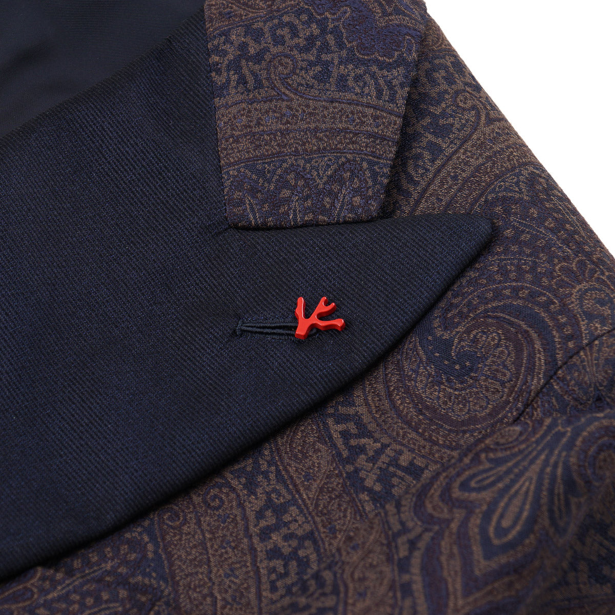 Isaia Paisley Brocade Smoking Jacket - Top Shelf Apparel