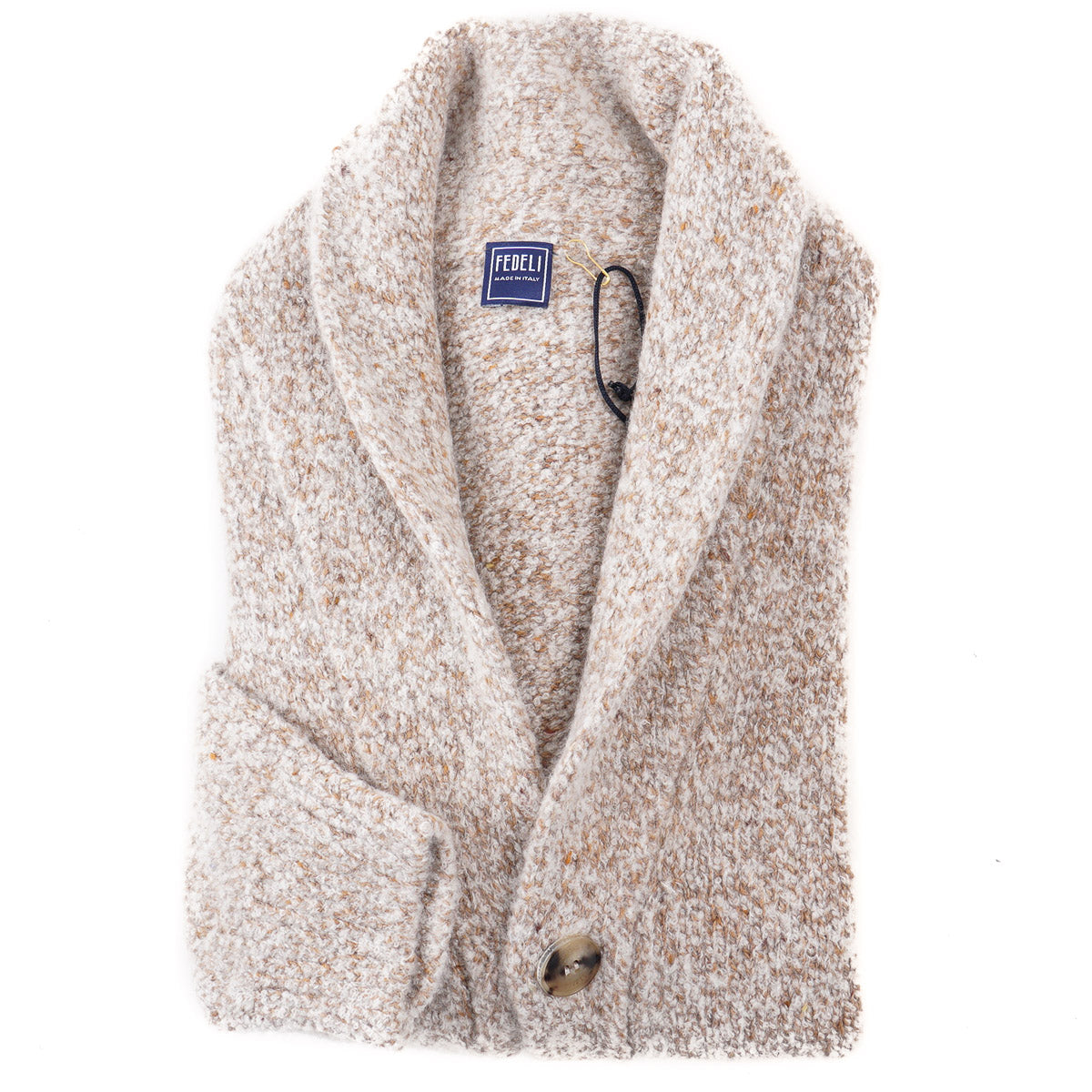 Fedeli Boucle Cashmere Cardigan Sweater - Top Shelf Apparel