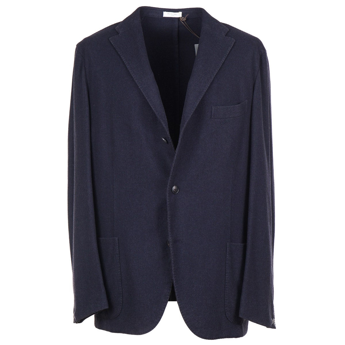 <美品>BOGLIOLI / K.JACKET新ロゴ ブルー ジャケット 46 Light Wool Hopsack K-Jacket in Dark Blue: Luxury Italian Jackets