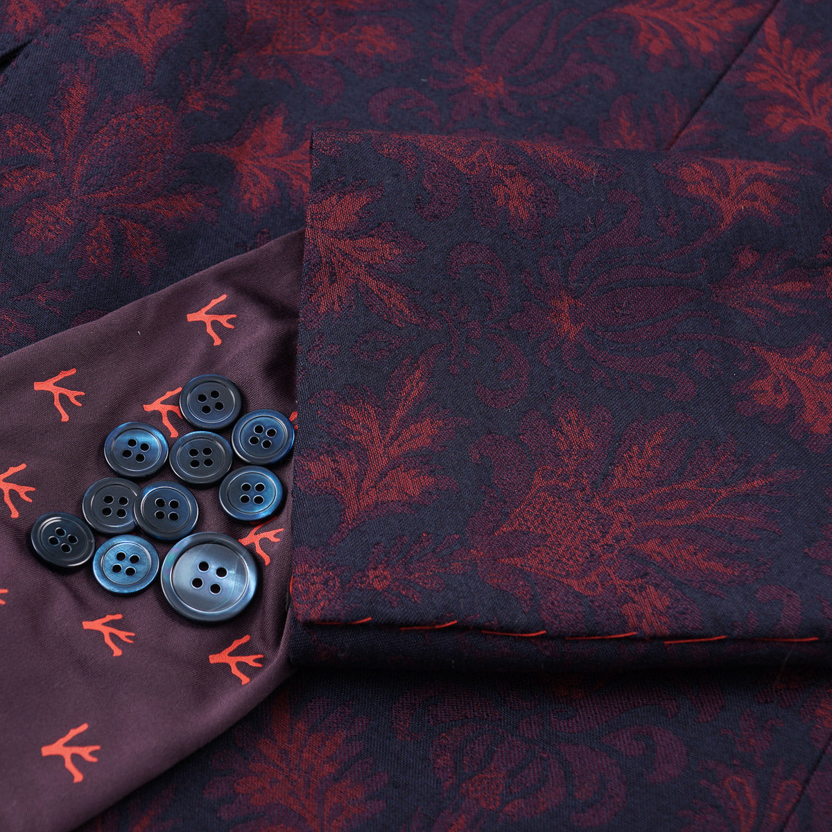 Isaia Slim-Fit Floral Brocade Formal Blazer - Top Shelf Apparel