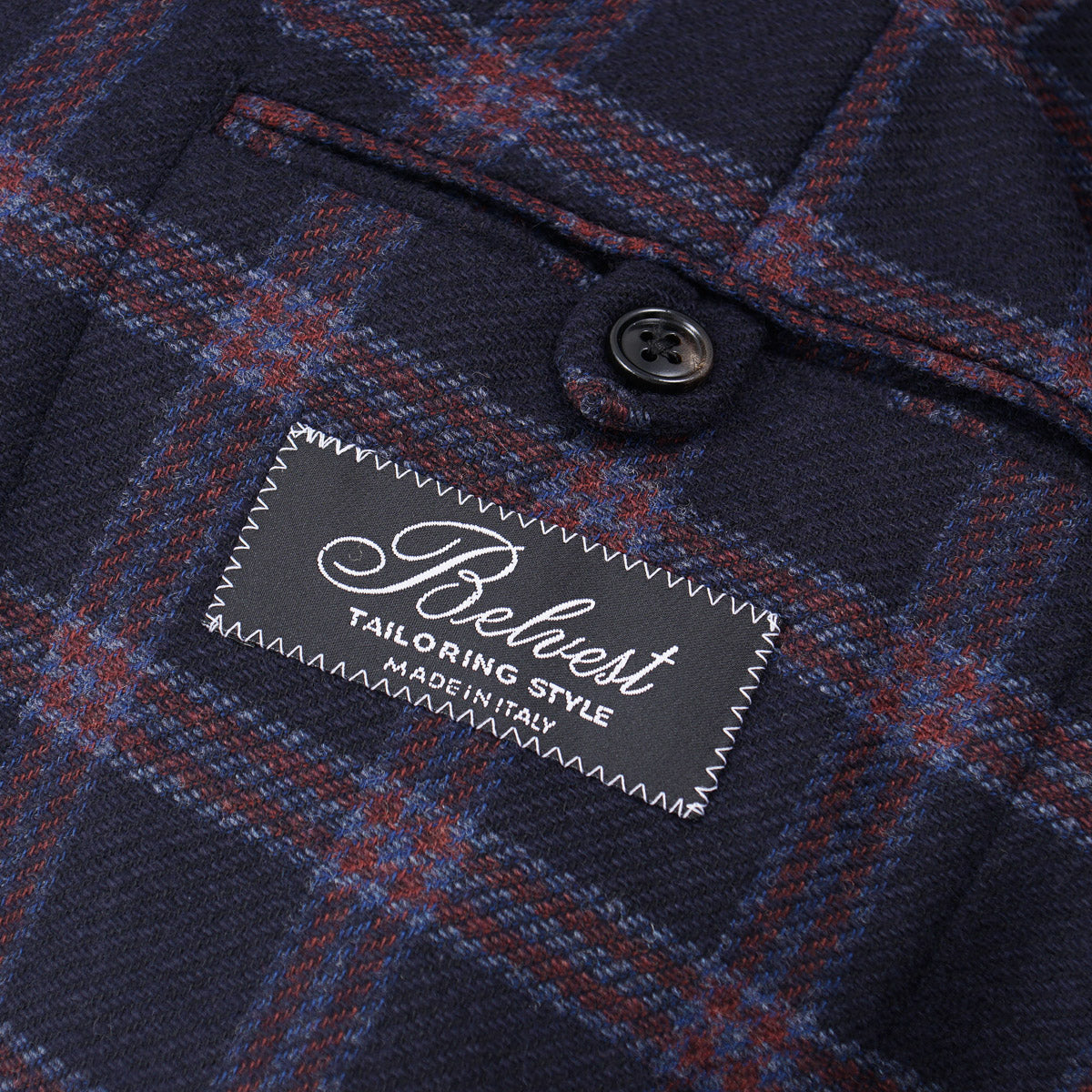 Belvest Soft-Constructed Wool Sport Coat