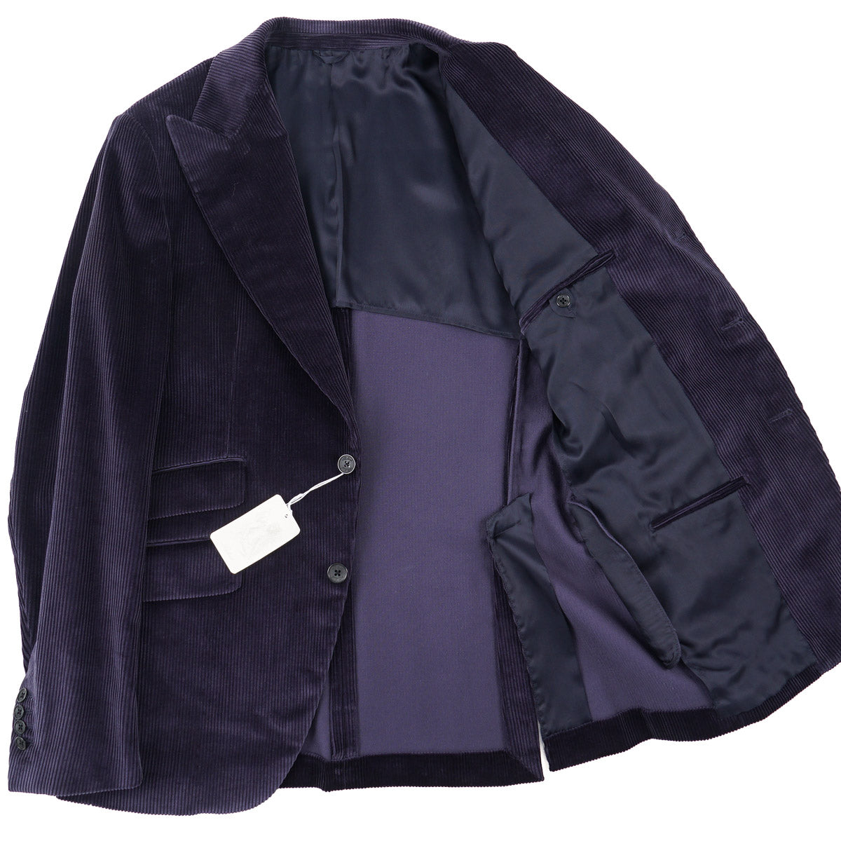 Belvest Peak Lapel Corduroy Sport Coat