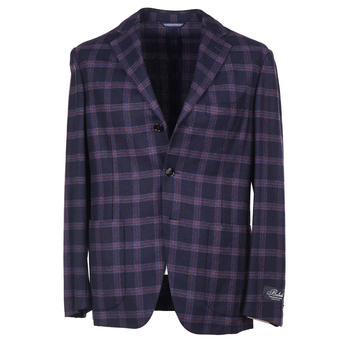 Belvest Soft-Constructed Wool Sport Coat