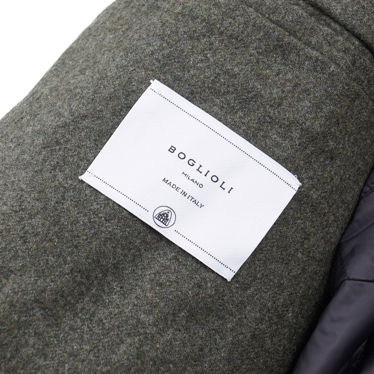 Boglioli Padded Flannel Wool Hooded Parka