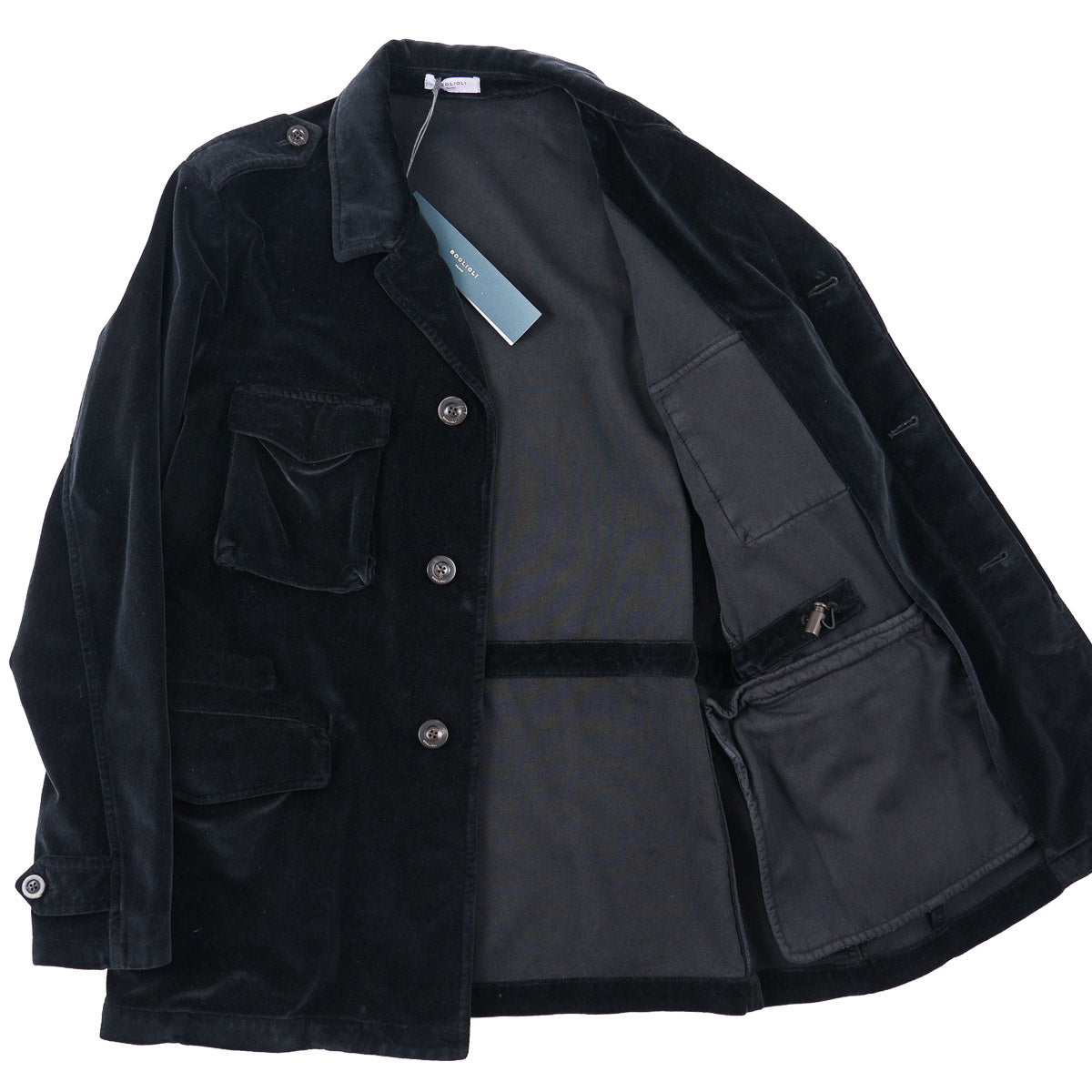Boglioli Velvet Cotton Field Jacket