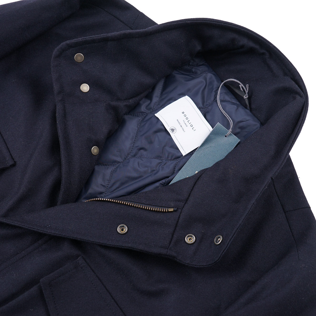 Boglioli Padded Insulated Wool Field Jacket
