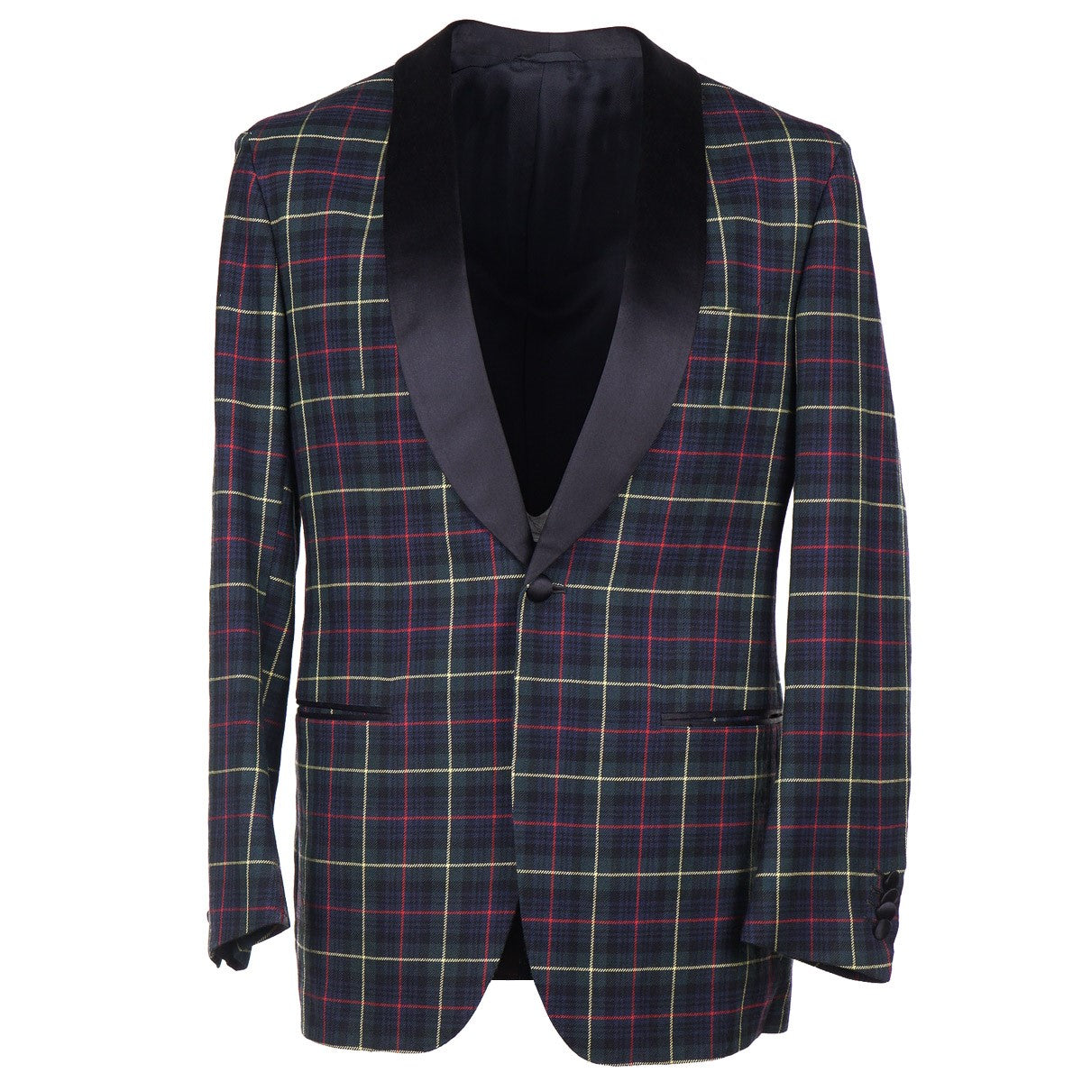 Sartorio Tartan Plaid Wool Tuxedo