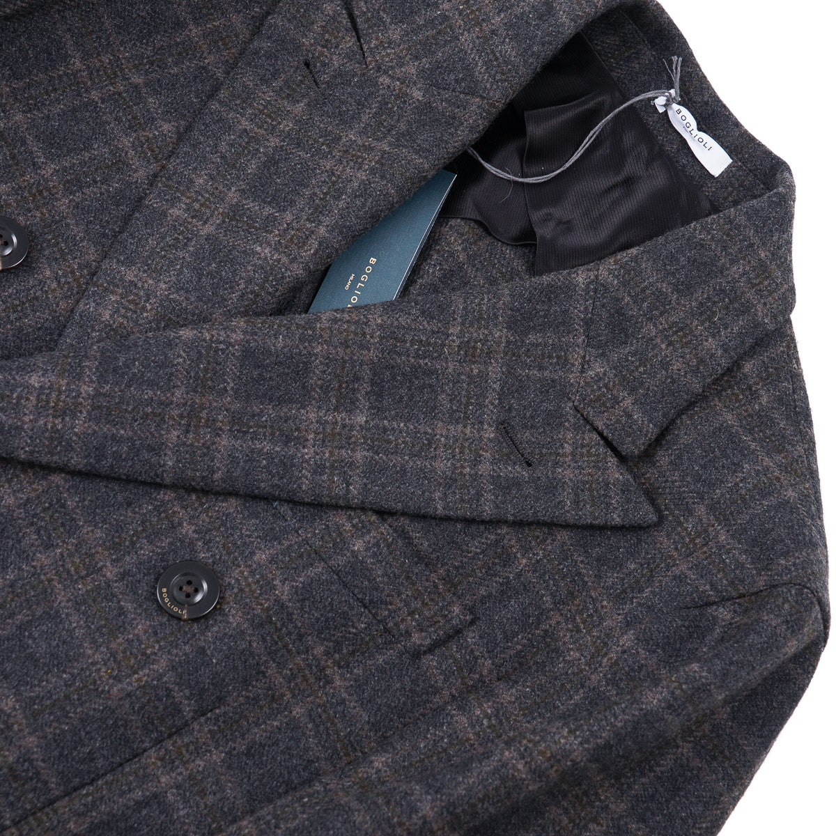 Boglioli Soft Brushed Wool Overcoat
